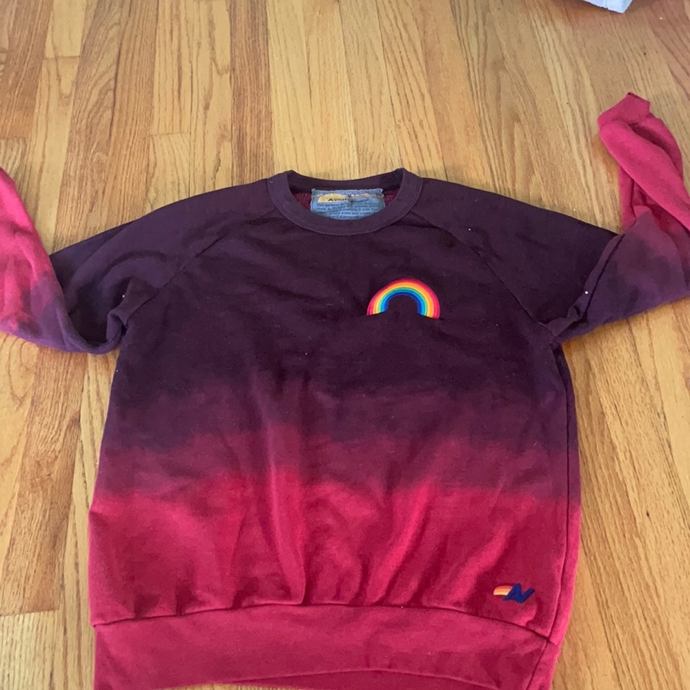 Aviator nation rainbow sweatshirt